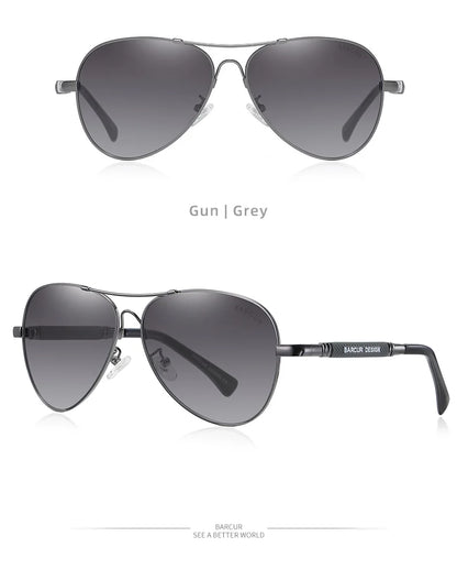 Sonnenbrille Pilot Memory-Rahmen Farbverlauf Spiegel polarisiert Unisex