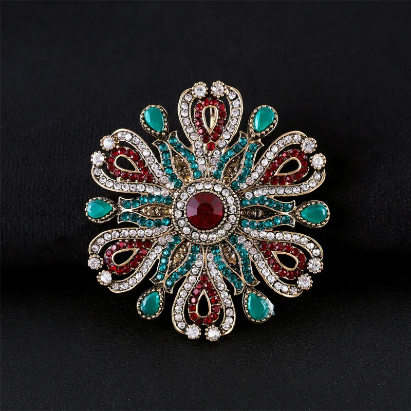 Brosche Metall Barock Vintage Retro Palast Revers Pin Unisex Party