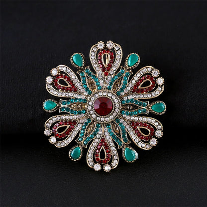 Brosche Metall Barock Vintage Retro Palast Revers Pin Unisex Party