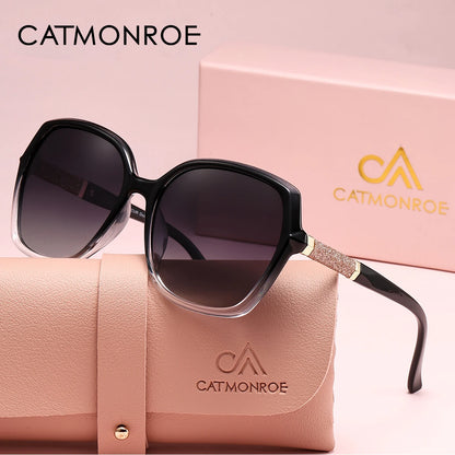 Damen-Sonnenbrille Schmetterling rosa Luxus UV400 polarisiert Geschenkbox