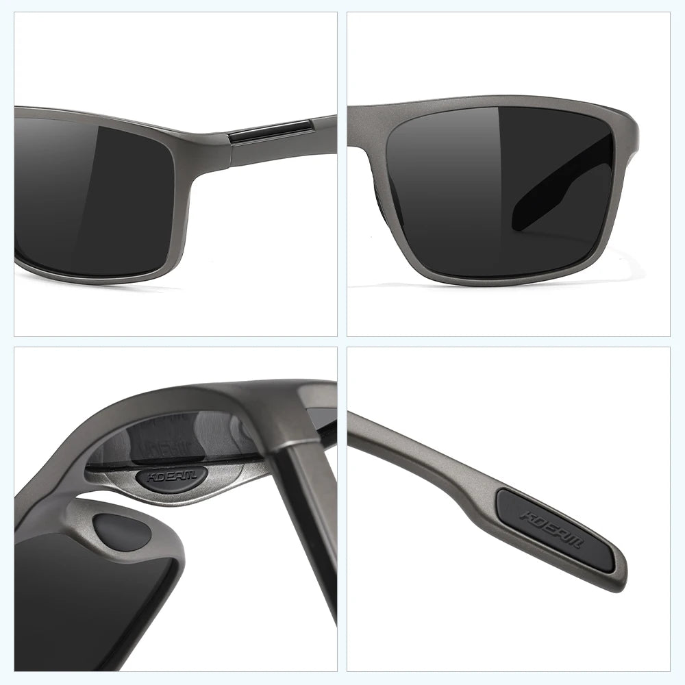 Sonnenbrille übergroß rechteckig polarisiert photochrom 154mm Sport