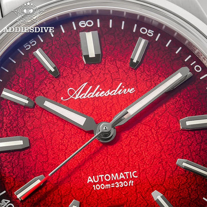 Herren-Automatikuhr mit Guilloche-Zifferblatt und 8215-Werk