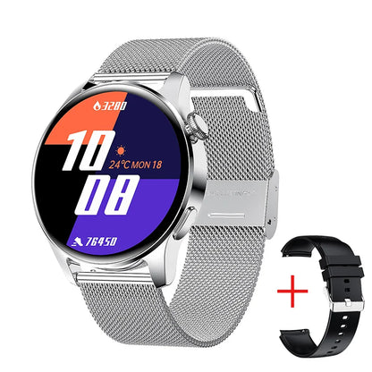 Männer Smartwatch mit Bluetooth Anruf und Fitness Herzfrequenz Monitor