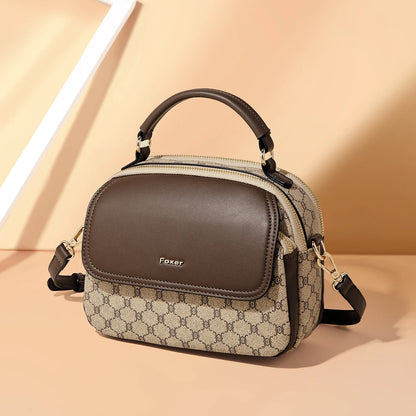 Damen Shoulder Bag aus PVC Leder Casual Vintage