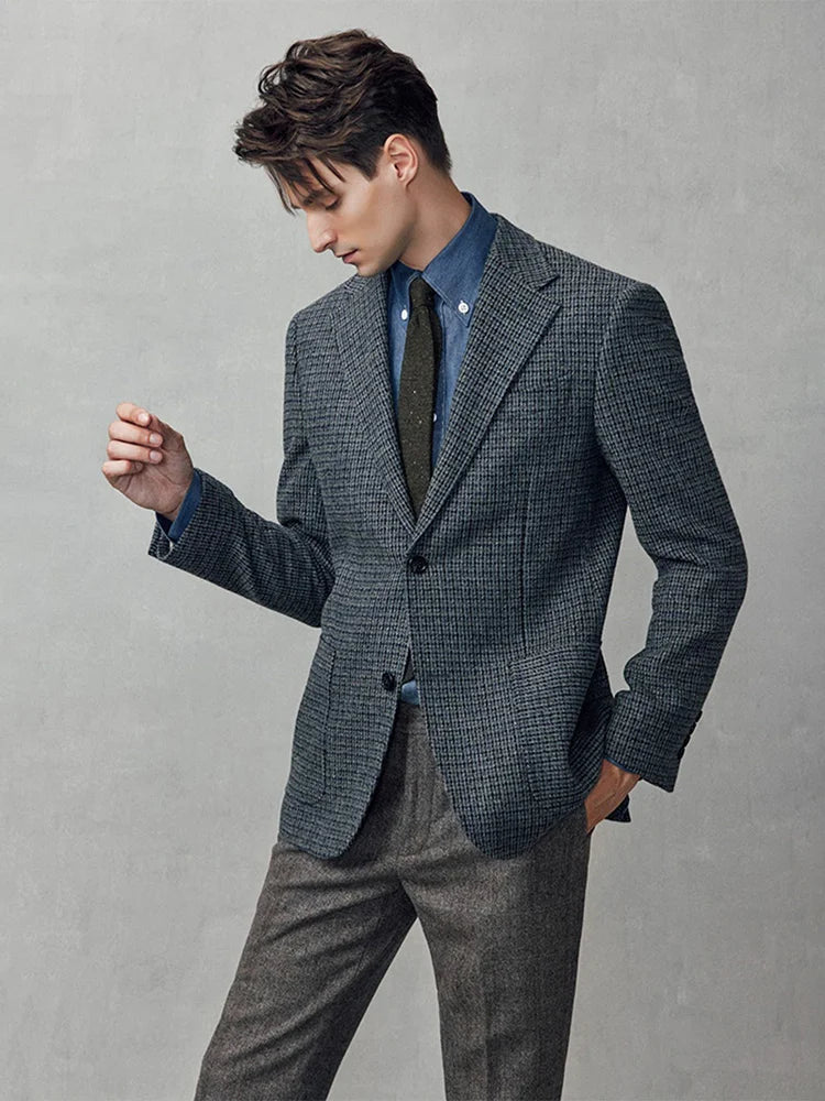 Eleganter Herrenanzug in Schwarz mit Blazer, Weste und Hose – ideal für Hochzeiten, Partys und den täglichen Business-Look, auch in großen Größen erhältlich.