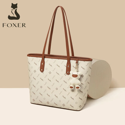 Damen-Handtasche aus PU-Leder mit großer Kapazität und Reißverschluss für Alltag und Freizeit