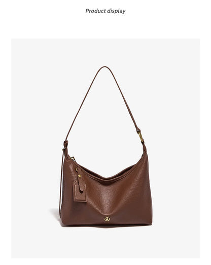 Damen Hobo Tasche Aus Echtem Leder Im Vintage Stil Mit Großer Kapazität