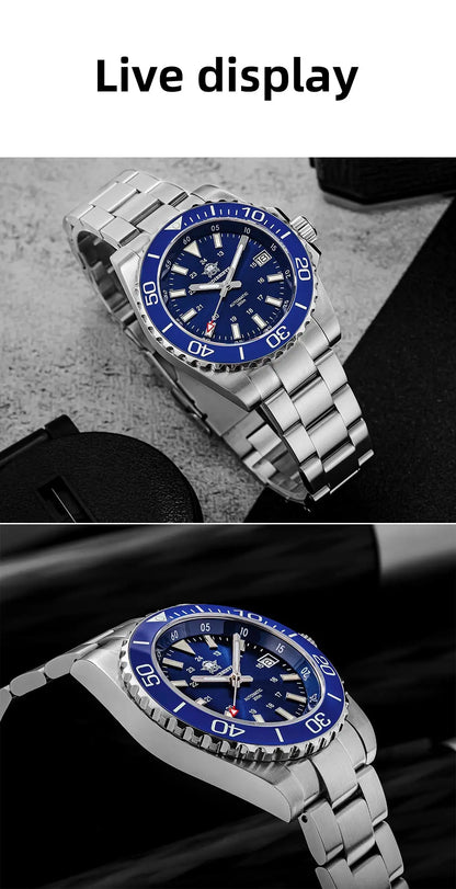 Herren-Taucheruhr mit Keramikluenette und 8215-Automatikwerk
