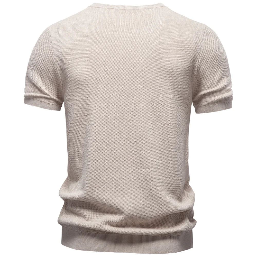 Atmungsaktives Herren Tshirt Aus Kühlender Eisseide Für Den Sommer