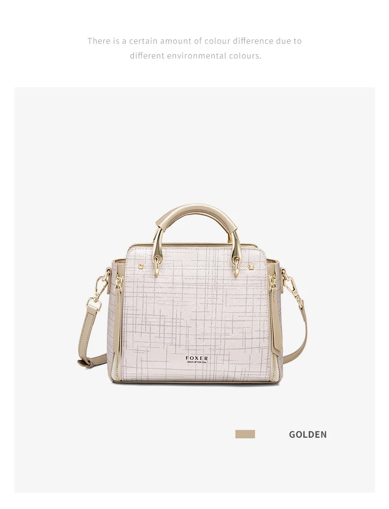 Damen Schultertasche aus Split-Leder mit Luxus-Design Crossbody