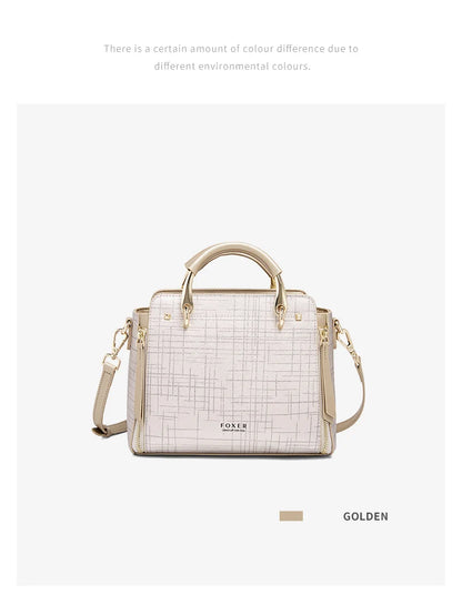 Damen Schultertasche aus Split-Leder mit Luxus-Design Crossbody