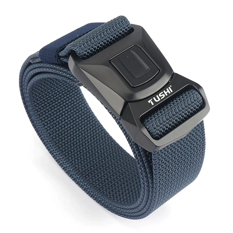 VATLY Nylon Casual Gürtel Herren Schnellverschluss Military Tactical Braun