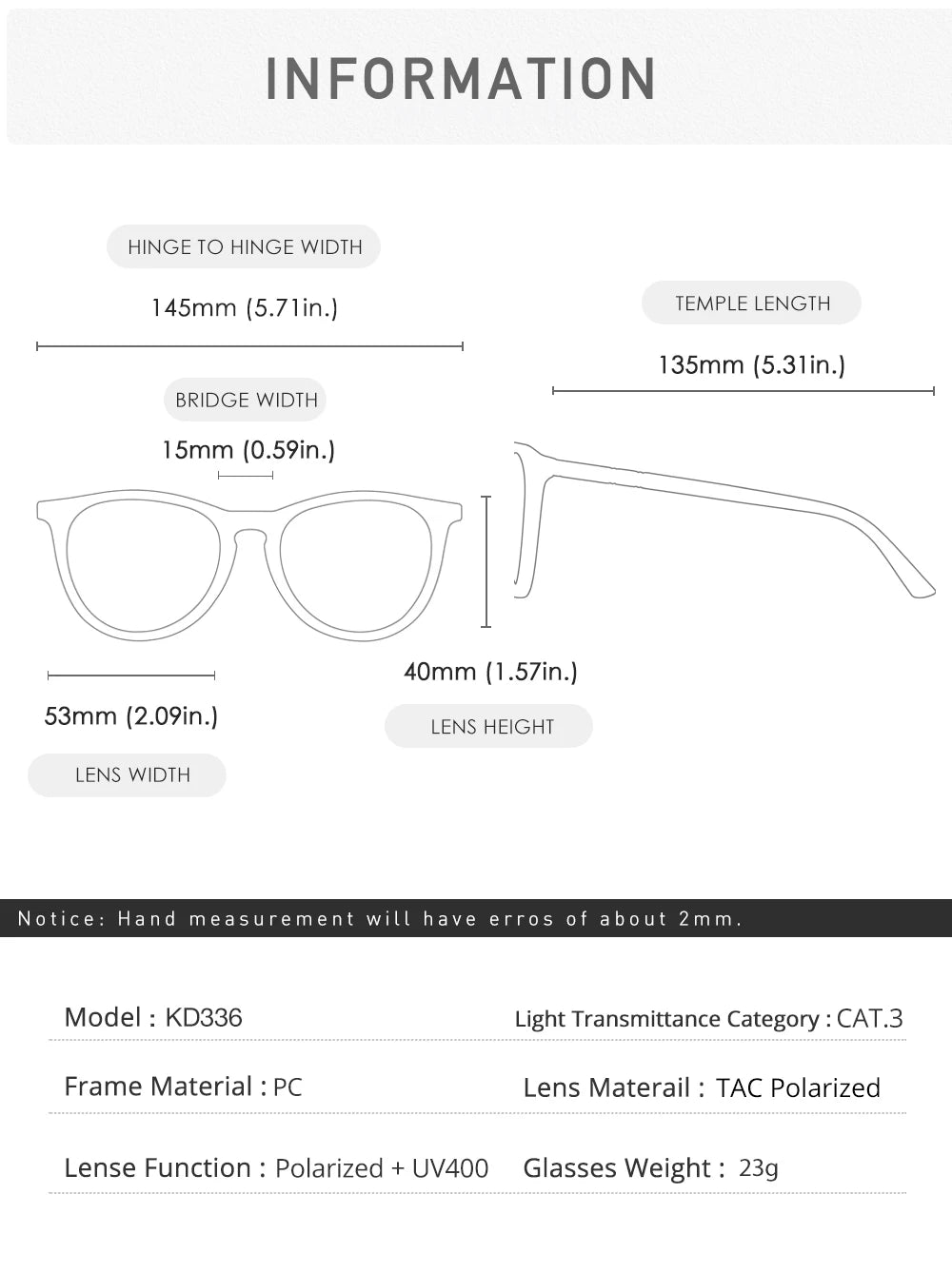 Damen-Sonnenbrille oval Vintage polarisiert Metallscharnier elegant