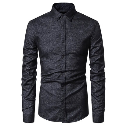 Herren Langarm Hohe qualität Designer Shirt Front Patch Brust Tasche Schlanke Taste-down Kragen Dicke Arbeit Shirts männer Kleidung