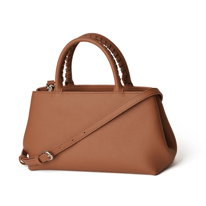 Mini-Tote aus Vollnarbigem Rindsleder | Top-Griff