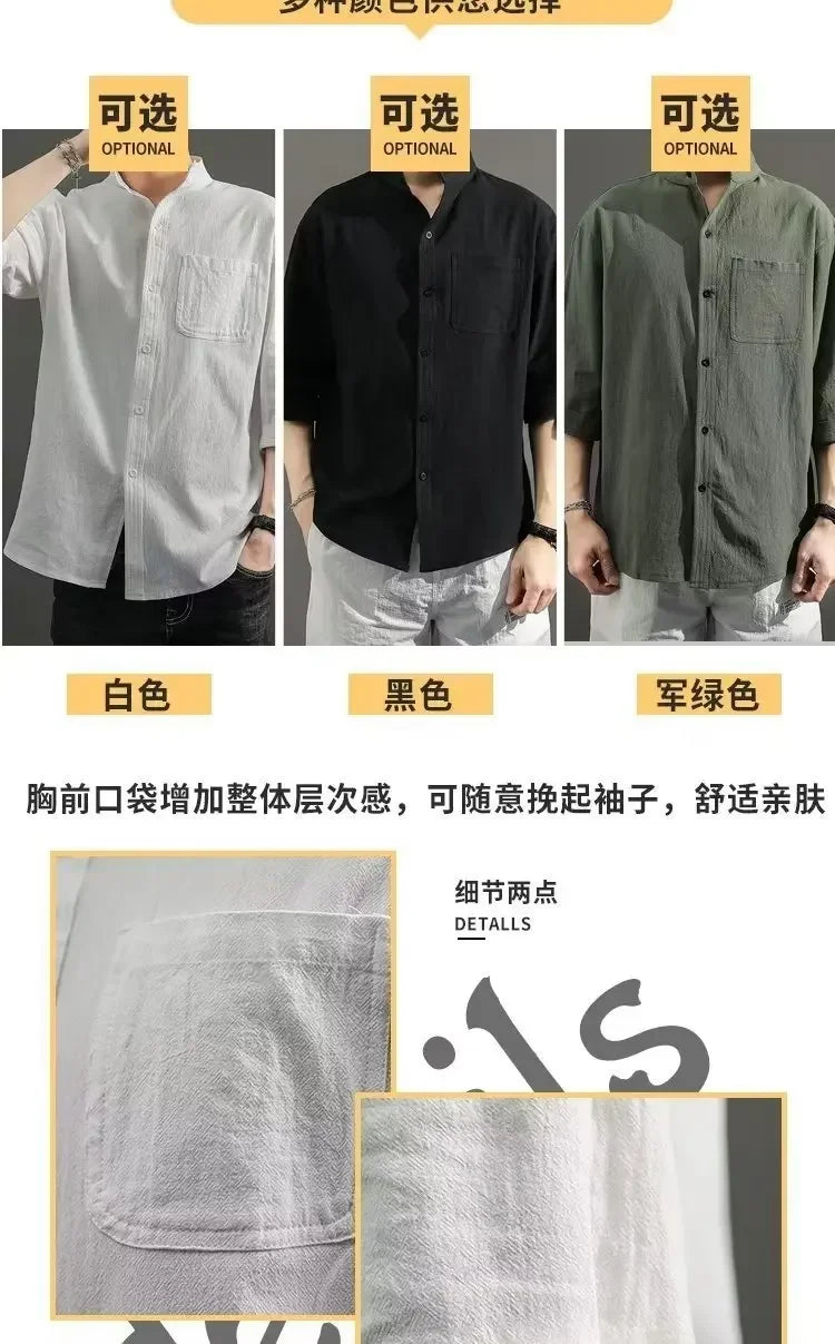 Lässiges Herren-Langarmshirt mit digitalem Farbverlauf – ideal für den Herbst