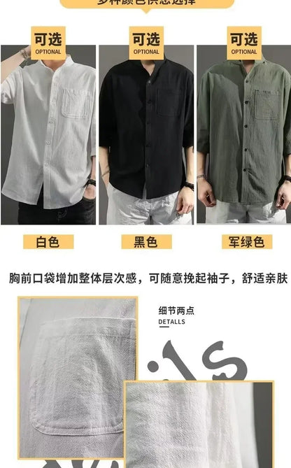 Lässiges Herren-Langarmshirt mit digitalem Farbverlauf – ideal für den Herbst