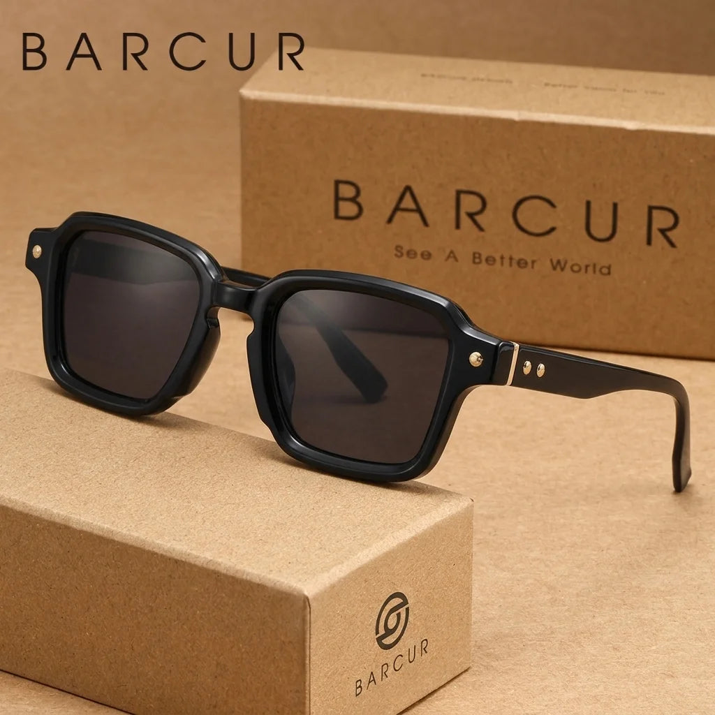 Sonnenbrille quadratisch Retro Luxe polarisiert UV400 Unisex