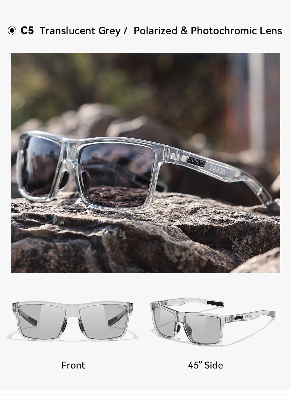Sonnenbrille übergroß TR90 polarisiert 160mm Etui Herren XL