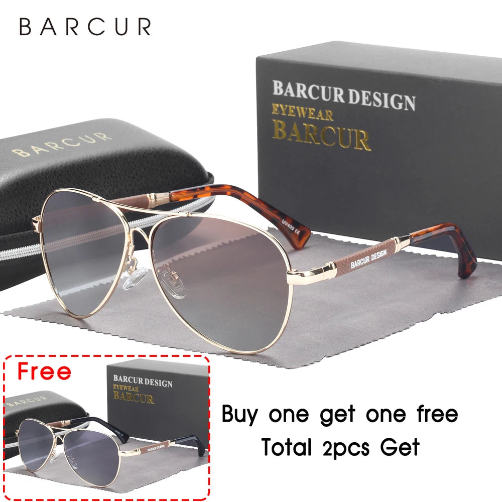 Sonnenbrille Pilot Memory-Rahmen Farbverlauf Spiegel polarisiert Unisex
