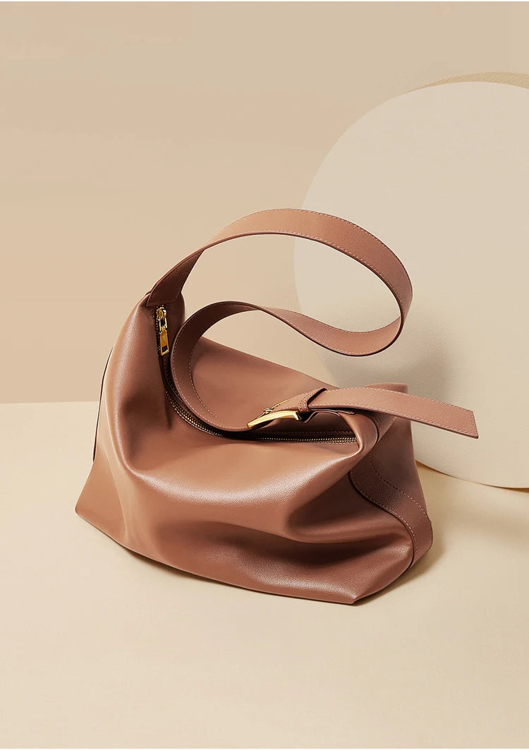 Damen Tote Tasche aus Split-Leder mit großem Fassungsvermögen Crossbody