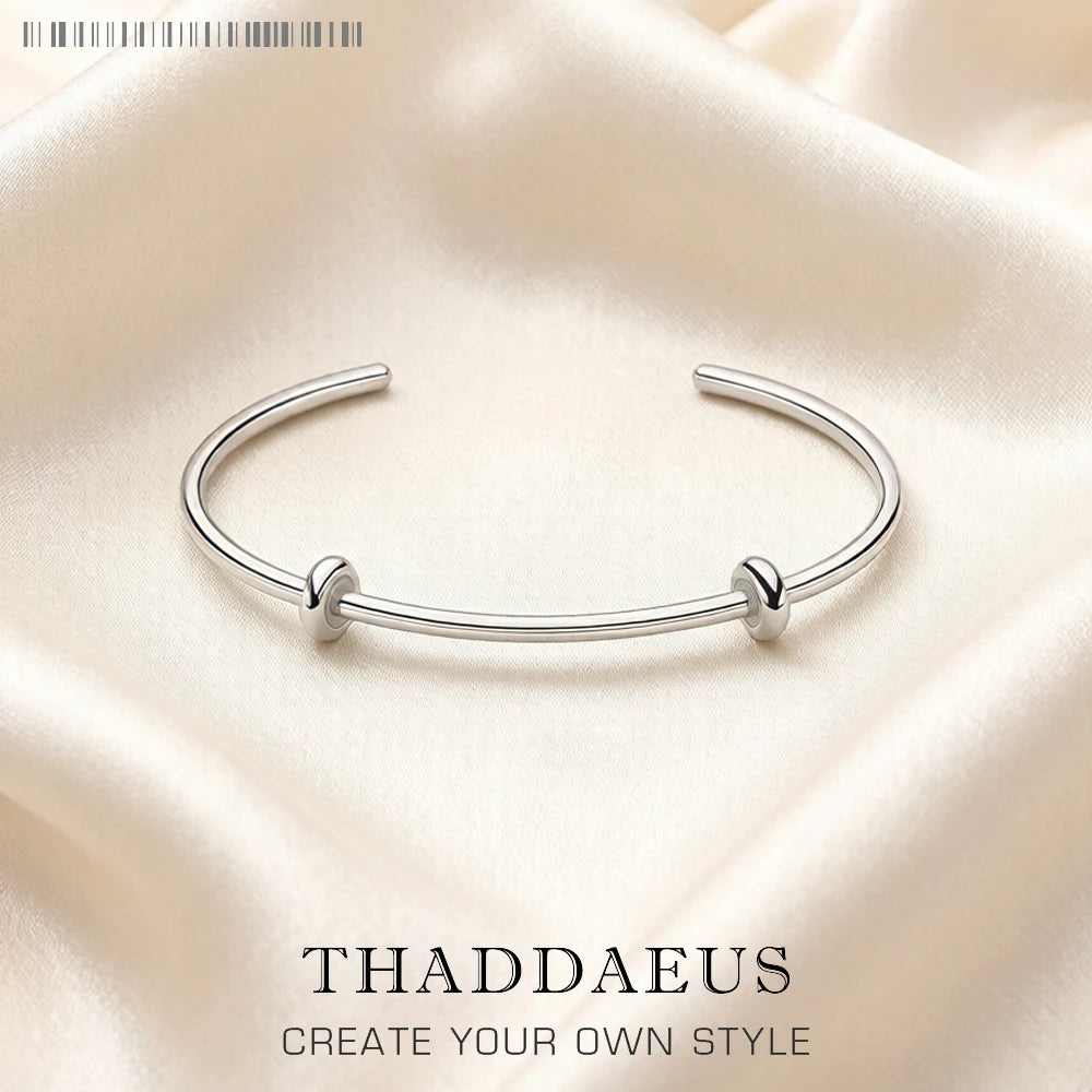 Damen-Armband Perlen Karma Charm-Träger aus Sterlingsilber