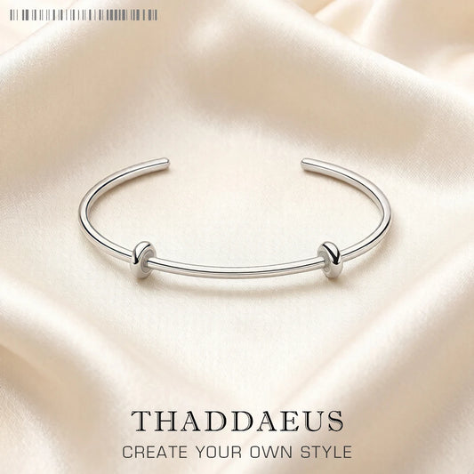 Damen-Armband Perlen Karma Charm-Träger aus Sterlingsilber
