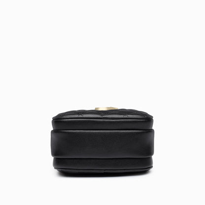 Damen Umhängetasche aus Leder kleine Mini Crossbody-Tasche