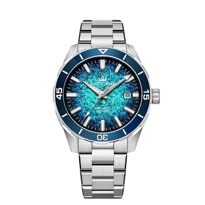 Herren-Luxus-Taucheruhr mit Japan-9015-Werk und Saphirglas