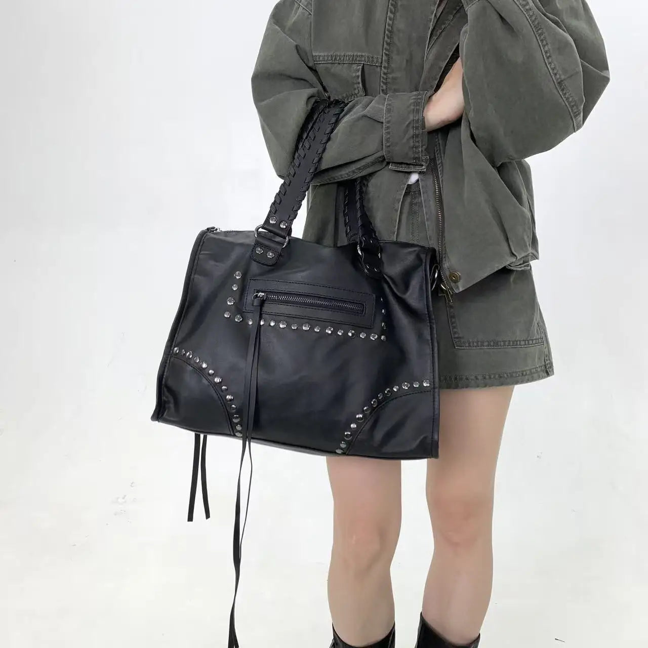 Damen-Tote Tasche Große Kapazität Aus Weichem PU-Leder Ideal für Alltag Reisen und Freizeit