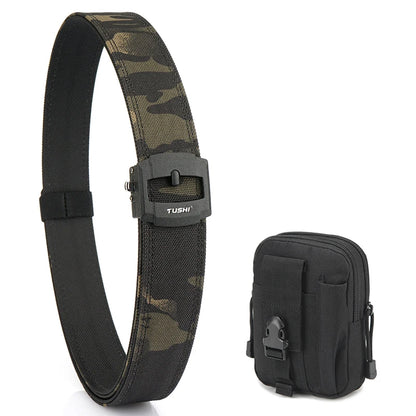 Herren-Taktischer Gürtel aus Nylon mit automatischer Metallschnalle für Outdoor-Einsatz