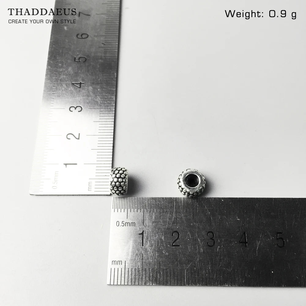 Damen-Charm-Anhänger Perlenstopper Karma trendig aus Sterlingsilber