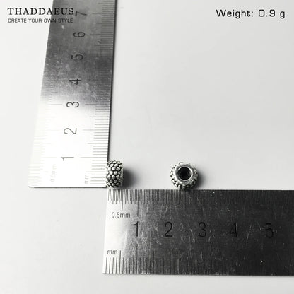Damen-Charm-Anhänger Perlenstopper Karma trendig aus Sterlingsilber