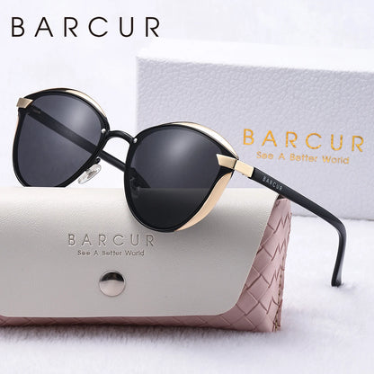 Damen-Sonnenbrille Katzenauge Urlaub UV400 polarisiert Modeaccessoire