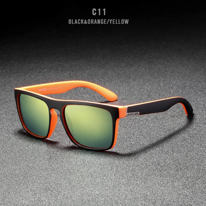 Sonnenbrille quadratisch polarisiert elastisch Spiegel 17 Farben Unisex