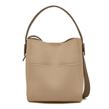 Damen Schultertasche Crossbody aus Splitleder mit großer Kapazität
