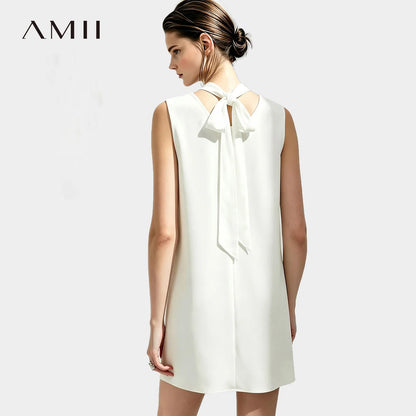 Elegantes A Linien Sommerkleid Für Damen Mit Bindeband