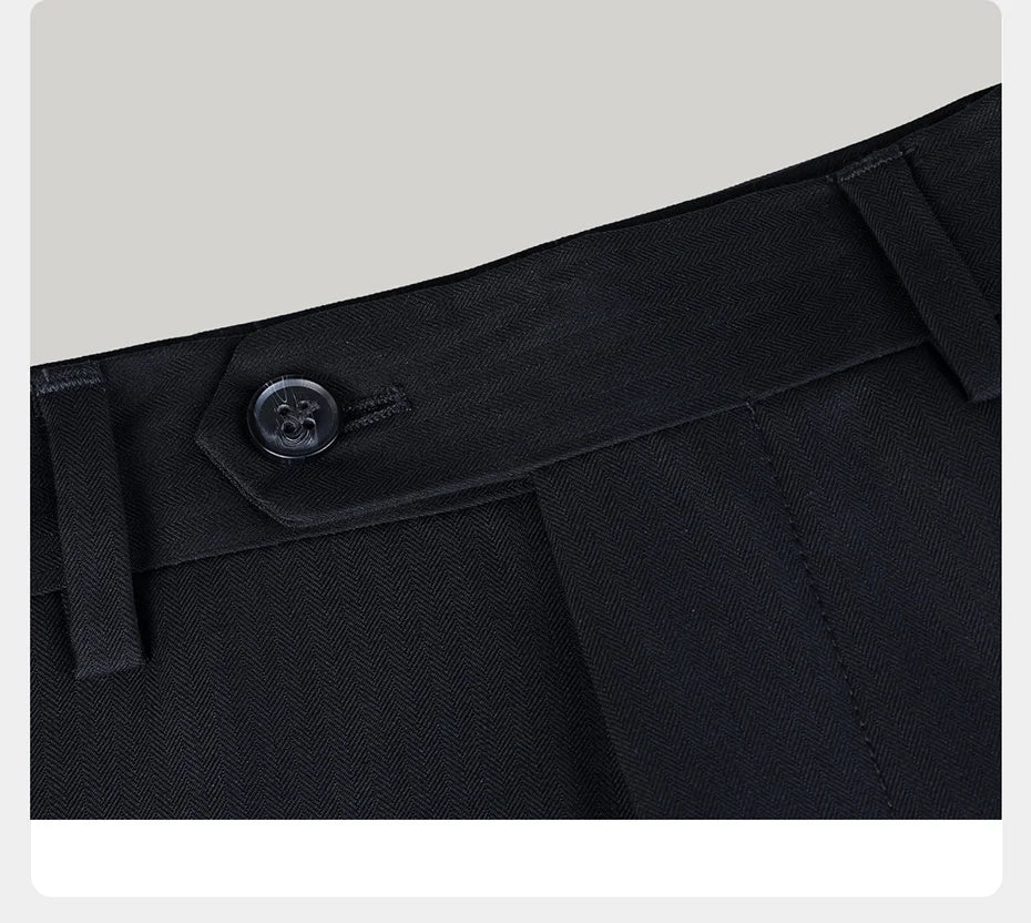 Hochwertiger Herrenanzug aus 50% Wolle: Slim Fit, Tiefblau, Business & Hochzeit, Größe 58-6XL