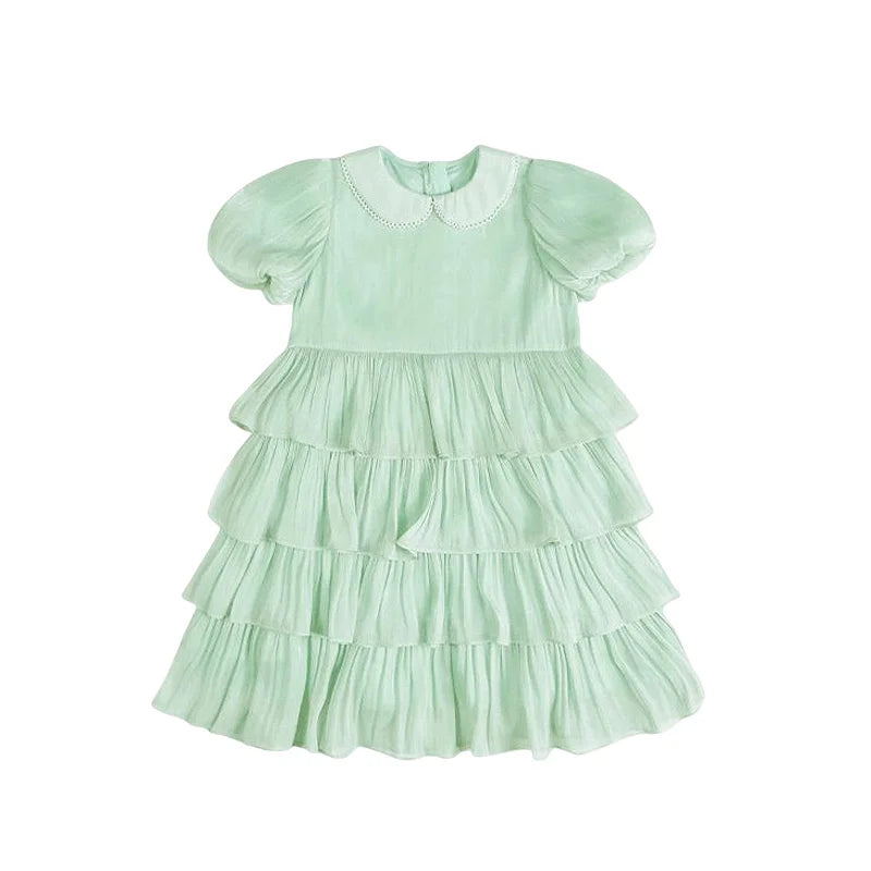 Ärmelloses weißes Sommerkleid für Mädchen mit Blumenmuster – festliches Ballkleid aus Tüll für Hochzeiten und Geburtstagsfeiern