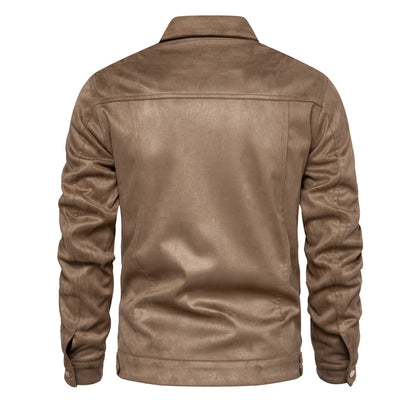 Herbst Winter Wildleder Lederjacke