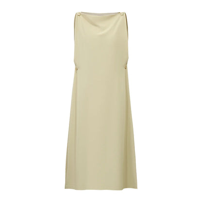 Elegantes Schulterfreies Midi Sommerkleid Mit Lockerer Passform Für Damen