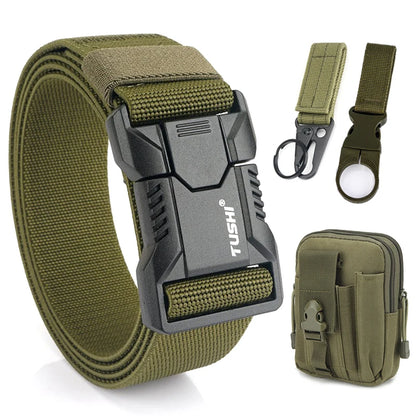 Unisex-Gürtel Outdoor Mit Aluminium-Schnalle Und Schnellverschluss Für Jeans Und Freizeit