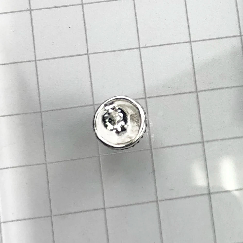 Damen-Ohrstecker Kreuz schwarzer Stein Vintage aus Sterlingsilber