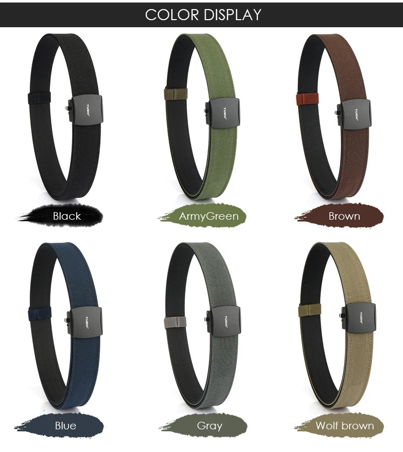 VATLY Hunting Tactical Gürtel Herren Nylon Automatik-Schnalle Jagd