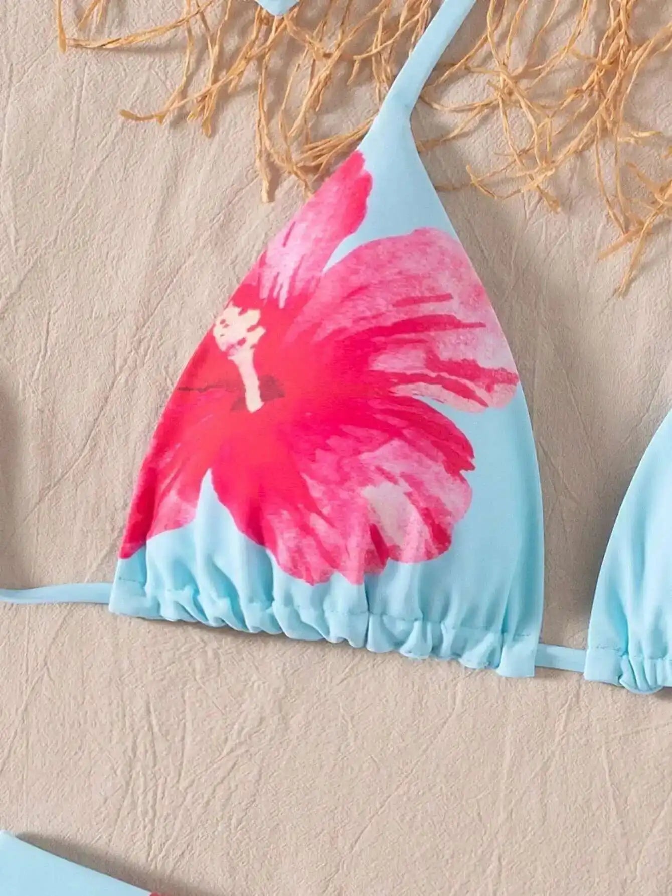 Glamouröses Damen-Bikini-Set mit Push-up-Effekt und glänzendem Design – perfekt für den Strand oder Pool