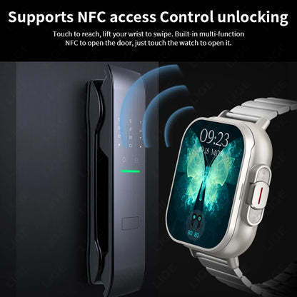 Smartwatch für Männer und Frauen mit TWS Bluetooth Kopfhörern und Herzfrequenzmessung