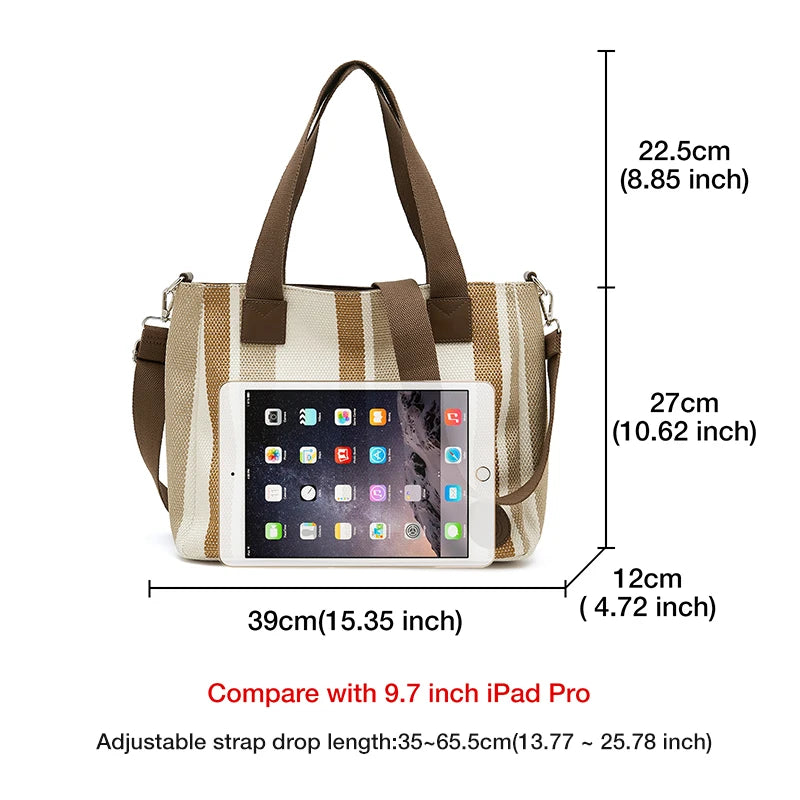 Damen Shoulder Bag aus Fabric Casual Large Capacity Tote Bag