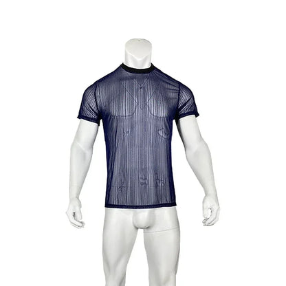 Lässiges Herren-T-Shirt mit V-Ausschnitt aus atmungsaktivem Material – schnelltrocknend und locker geschnitten