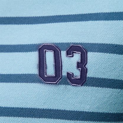 Premium Herren Polo Shirt Gestreift Luftiger Tragekomfort