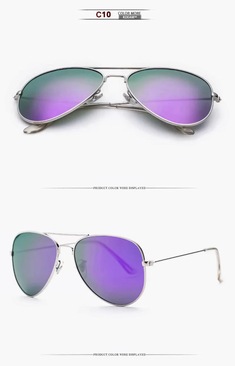 Sonnenbrille Pilot übergroß polarisiert 62mm UVA/UVB Etui Herren